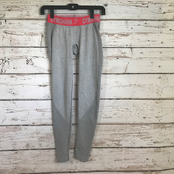 Gymshark Pants - Gym Shark Pink and Gray Flex Leggings